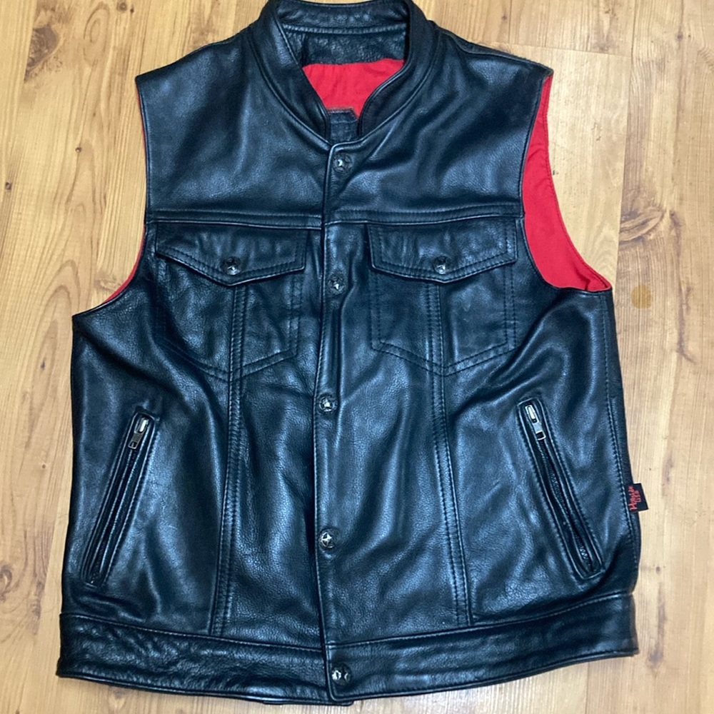 Hillside USA Men’s leather vest size 38